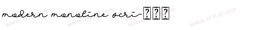 modern monoline scri字体转换 modern monoline scri字体转换